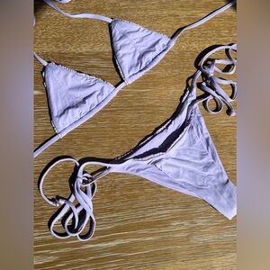 Frankie’s purple bikini set. XS TOP • S bottom.